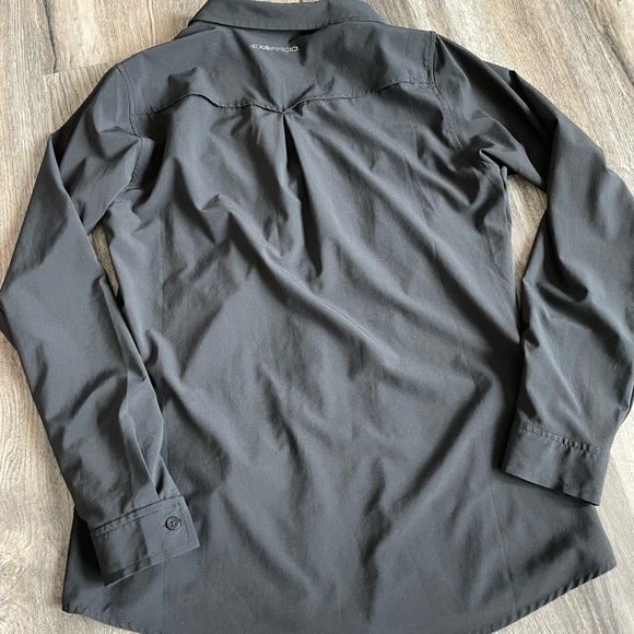 ExOfficio Long Sleeve Lightscape Black Button Up Shirt, size xs, 4-6 - Picture 5 of 10